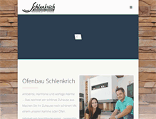 Tablet Screenshot of kamin-schlenkrich.de
